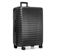 U.S. Traveler Boren Valise Rigide en Polycarbonate avec 8 roulettes pivotantes et poignée en Aluminium Noir 76,2 cm