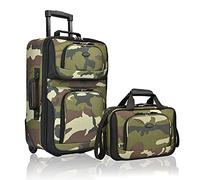 U.S. Traveler Ensemble de Bagages à Main Extensibles en Tissu Robuste Rio, Camouflage, Set, Rio Valise de Cabine légère 50,8 cm Souple et Extensible, Durable, pour Affaires et Voyages