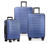 U.S. Traveler Valise Rigide à 8 roulettes avec système de poignée en Aluminium, Bleu Marine (Bleu) - US09181N