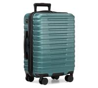 U.S. Traveler Valise Rigide à 8 roulettes avec système de poignée en Aluminium, Bleu Sarcelle (Bleu) - US09181E22