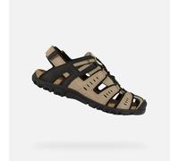 Geox Homme Uomo Sandales Strada Sport, Taupe, 39 EU