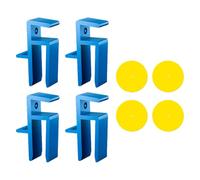 U Scribe Jig - Ensemble De 4 Pièces ABS 16 X 8 X 3 Cm | Pince D'installation De Porte D'armoire En Forme De U | Installateurs De Gabarits De Marquage De Précision | Outil ProScribe Pour Le Bricolage E