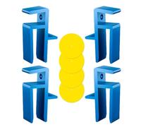 U Scribe Jig - Gabarit Et Outil De Menuiserie De 6,3 Pouces | Pince De Traçage De Panneau D'armoire Pour Montage De Meubles, Outils De Coup De Pied Pour Une Mesure Précise, Paquet De 4 Matériaux ABS L