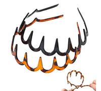 U Shape Fashion Tooth Hair Comb Headband, 2025 Upgrade High Cranium Head Bands, Reversible Korean Headbands with Teeth for Women Gifts for Teen Girls (2pcs, one size)