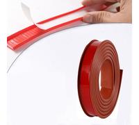 U-Shaped Edge Trim Sealing Strip, Self Adhesive TPE Edge Banding Strip, Wood Board Edge Protector,for Cabinet,Plywood (Brown,3M-14mm)
