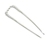 U Shaped Hair Pins, Metal Twist Clips, Compact Bun Holder, Non-Slip Styling Tool, Sleek Accessory For Women, Perfect For Weddings, Parties, And Events, Metal Material, 5.12x1.5in