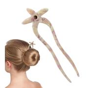U Shaped Hair Pins, Starfish Design Hairpin, Elegant Hair Accessories, Secure and Comfortable Hold,for Birthdays and Mother’s Day, Ideal for Long Thick Styling