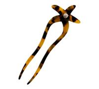 U Shaped Hair Pins, Women Starfish Hairpin, Elegant Long Thickhair, 5.31x1.85in Versatile Hair Accessories, Stylish Headwear Pin for Birthdays, Mother's Day, Special Occasions