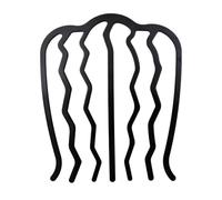 U Shaped Hair Side Comb - Metal Hair Styling Tool, Thick Fine French Twist