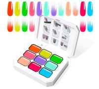 U-Shinein 9 Colors Gradient Painting Gel for Ombre Nails, Palette O