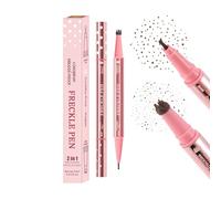 U-Shinein Brown 2 in 1 Freckle Stamp Pen, Long-Lasting Natural Look