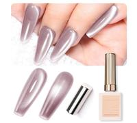 U-Shinein Vernis à ongles gel Cat Eye - Holographic Shimmer Cat - Rose glacé - Cat Eye - Jelly Crystals Cat Eye - Gel UV Soak Off - Avec bâton magnétique - 15 ml