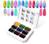 U-Shinein Vernis à ongles gel dégradé 9 couleurs pour ongles ombrés, Aura Nails, French Manucure, DIY Nail Art, palette Y