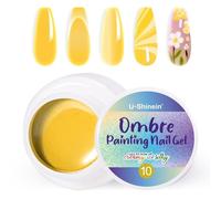 U-Shinein Vernis à ongles gel ombré, printemps été coloré, pour ongles ombrés, Aura Nails, French Manucure Diy Nail Art #10 Jaune
