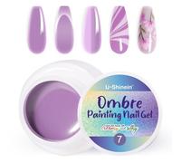 U-Shinein Vernis à ongles gel ombré, printemps été coloré, pour ongles ombrés, Aura Nails, French Manucure Diy Nail Art #07Violet