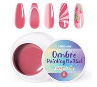 U-Shinein Vernis à ongles gel ombré, printemps été coloré, pour ongles ombrés, Aura Nails, French Manucure Diy Nail Art#06 rose rose