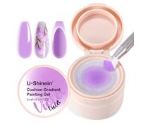 U-Shinein Violet Cushion Gradient Painting Gel, Ombre Nails Aura Nails
