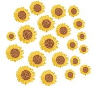 U-Sky Patchs jolis brodes 21pcs Fer de tournesol sur des patchs coudre sur un patch applique pour les patchs de sac a dos personnalises pour fill