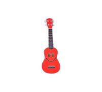 Mahalo Mahalo Smiley Ukulele Red