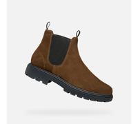 Geox Homme U Spherica Ec7 Bottines à la Cheville, Coton Marron, 40 EU