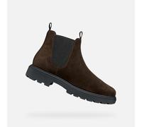 Geox Homme U Spherica Ec7 Bottines à la Cheville, Marron foncé, 44 EU