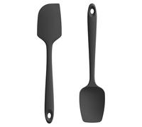 U-Taste 2 Pcs Cuisine Spatule Maryse Silicone, Résistant à 315℃, Noir