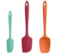 U-Taste 3 Pcs Cuisine Spatule Maryse Silicone, Lot de 3, Coloré | Cuillère professionnelle en Caoutchouc sans Soudure Flexible, Ustensile de Cuisson pour Mélanger Remuer Racler