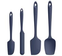 U-Taste 4 Pcs Cuisine Spatule Maryse Silicone, Résistant à 250℃, Bleu nuit