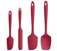 U-Taste 4 Pcs Cuisine Spatule Maryse Silicone, Résistant à 250℃, Rouge