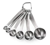 U-Taste Cuillères à Mesurer 6 Pièces: Lot de Cuillere Mesure Doseuse Cuisine en Acier Inoxydable 18/8 (1/8 tsp, 1/4 tsp, 1/2 tsp, 1 tsp, 1/2 tbsp & 1 tbsp)