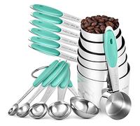 U-Taste Cuillères et Tasses à Mesurer, 12 Pièces, Aqua Sky
