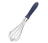 U-Taste Fouet de cuisine de 23cm: Fouet à ballon en acier inoxydable 18/10, petit batteur à œufs avec 6 fils hautement flexibles et poignée en silicone pour fouetter mélanger crèmes (Bleu nuit)