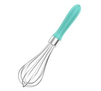 U-Taste Fouet de cuisine de 23cm: Fouet à ballon en acier inoxydable 18/10, petit batteur à œufs avec 6 fils hautement flexibles et poignée en silicone pour fouetter mélanger crèmes sauces (Aqua Sky)