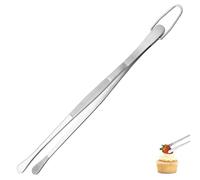 U-Taste Pince de Cuisine, Acier Inoxydable 18/8, Embout Rond, 20cm | Soudure Sans Joint Robuste et Force de Pincement Améliorée - Pour Cuisson, Service, Décoration et Dressage