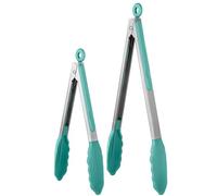 U-Taste Pince de Cuisine Silicone, Résistant à 315℃, Lot de 2, Sarcelle