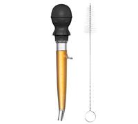 U-Taste Poire à Jus pour Dinde, Résistant à 109℃, 44ml, Noir | Pipette pour Cuisson de Graisse de Viande en Tritan avec Ampoule de Poulpe en Silicone et Brosse de Nettoyage
