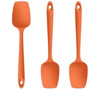 U-Taste Spatule à Cuillère en Silicone: Lot de 3 250℃ Résistant à la Chaleur Racloir en Caoutchouc Flexible sans BPA, Ustensiles de Cuisine pour la Cuisson, le Grattage et le Mélange (Orange)