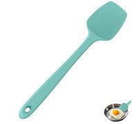 U-Taste Spatule cuillère extra large en silicone de 35 cm, résistante à la chaleur jusqu'à 315°C, de qualité alimentaire, sans couture, flexible, pour cuisson, mélange, grattage (Ciel Aquatique)