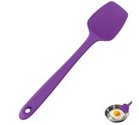 U-Taste Spatule cuillère extra large en silicone de 35 cm, résistante à la chaleur jusqu'à 315°C, de qualité alimentaire, sans couture, flexible, pour la cuisson, le mélange et le grattage (Violet)