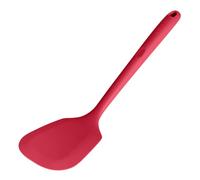 U-Taste Spatule en silicone solide, Résistant à 315℃, Rouge | 34,5 cm, extra longue ustensile de cuisine en caoutchouc antiadhésif sans couture pour friture, crêpes