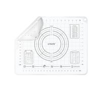 U-Taste Tapis de cuisson en silicone liquide : 40 x 50 cm - Extra large - Sans BPA - Anti-adhésif - Pour la fabrication de biscuits, pizza, fondant (transparent)