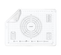 U-Taste Tapis de cuisson en silicone liquide : 50 x 70 cm - Extra large - Sans BPA - Anti-adhésif - Pour la fabrication de biscuits, pizza, fondant (transparent)