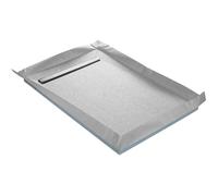 U-TILE Receveur à carreler Line Board avec natte étanche - 120 x 90 cm - siphon à 360° excentré