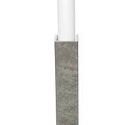 U Un Couvercle de Tuyau Hider Gris, Mur extérieur Unité AC/Tube de Tube Dicting Recouvrir Le correcteur de plomberie des intempéries pour décoration de Salle de Bain à la Maison, Couvernes de