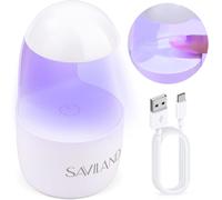 U V Nail Gel Lamp, 24 W Ultra Fast Drying Professional Led Lamp, Precise, Efficient Portable Nail Dryer For Nail Art, Semi-Permanent Varnish, Gummy Base Application American (White)