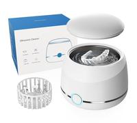 U-VKK Nettoyeur ultrasons, nettoyeur gouttiere dentaire haute fréquence 45 kHz, 2 modes, pour appareils orthodontiques, aligneurs, prothèses dentaires, têtes de brosse à dents, bijoux, etc