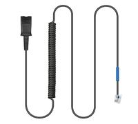 U10 RJ9 Adaptateur de casque QD pour casque Plantronics Quick Disconnect Câble de bobine compatible avec les téléphones IP Cisco 7940 7942 6945 6921 7960G 7962 7965 7931G 7941G 7945G 7962G 6945 7945