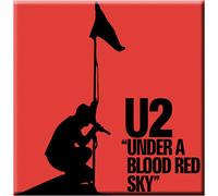 U2 - Aimant pour réfrigérateur "Under A Blood Red Sky" RO7314 (Taille unique) (Rouge/Noir)
