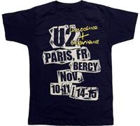 U2 - "I+E Paris Event 2018" T-shirt homme/femme unie RO3914 (S) (Bleu marine foncé)