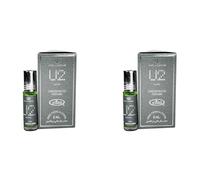 U2 Men Concentrated Perfume Oil Combo Pack of 2 | Long Lasting Alcohol-Free Roll On Attar | Fresh Oriental Fragrance for Men